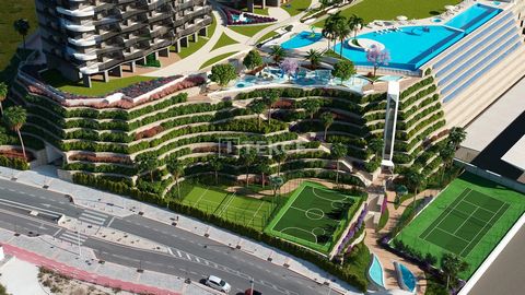 Luksusowe Apartamenty przy Plaży w Kompleksie w Benidorm Apartamenty te położone są w Benidorm, nadmorskiej gminie w prowincji Alicante, stanowiącej część regionu Costa Blanca. Obszar ten słynie ze śródziemnomorskiego uroku i wysokiej jakości plaż, k...