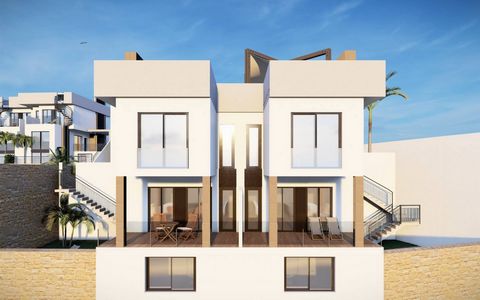 Semi-detached and independent villas in La Finca Golf, Algorfa, Alicante This new complex has 4 semi-detached houses with jacuzzis and 4 independent houses with private pools. Each villa has 2 or 3 bedrooms, a spacious living-dining room, kitchen, ut...