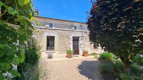 In the rolling hills of the south Charente, not far from the market town of Chalais, is this elegant property in grounds of approximately an acre offering spectacular views and privacy whilst not being isolated.\n\n\nWith gas central heating and char...