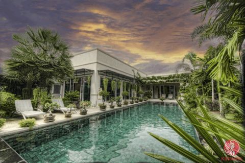 261 sq m 4 bedrooms 4 bathrooms luxury villas built on 1404 sq m of land. A large roof top terrace with outdoor covered living area, lounging and BBQ as well as a 60 sq m private pool surrounded by lush tropical landscaped gardens. This wonderful dev...