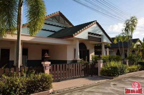 The House is just 2km away from Sukhumvit Road. Houses are contemporary Thai concept, Highest grade standard of construction. Specification PRICE 4 300 000 BAHT ONLYt House area 170m2 3 bedrooms / 2 bathroom/2 toilet Storage room Alarm nice garden Fa...