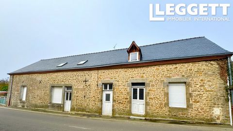 A34329DWR53 - Une maison d’habitation construite en pierre et couverte en ardoises comprenant: - cuisine/salle à manger, couloir wc, salle de bains, deux chambre, débarrass avec wc, une pièce Grenier aménageable sur le tout Cour a l’arrière avec puit...