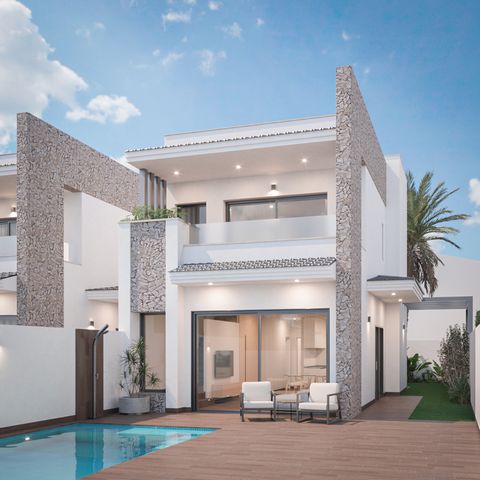 Villas in San Pedro del PinatarExperience ultimate luxury with these exclusive new-build villas.Enjoy sophisticated living in these perfectly designed villas. With three spacious bedrooms, including a master suite with a walk-in closet and ensuite ba...