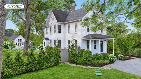 Welcome to the timeless charm of historic Sag Harbor. Proudly standing at 58 Palmer Terrace, this residence was thoughtfully reimagined in 2018 to cater to contemporary lifestyles while preserving its classic allure. Ideally situated just moments fro...