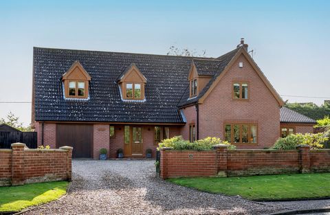 In the popular area of Scarning adjoining the market town of Dereham, this five-bedroom detached executive home with an annexe is immaculately presented and less than half a mile to the town centre. The first floor comprises four bedrooms (one with a...